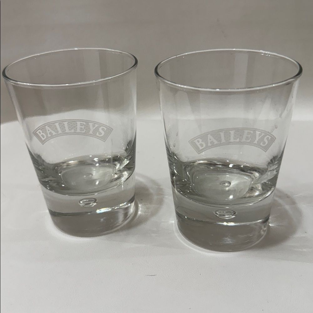 Baileys Liquor Rocks Drinking Dining Home Bar Cocktail Drinking Glasses Set 2